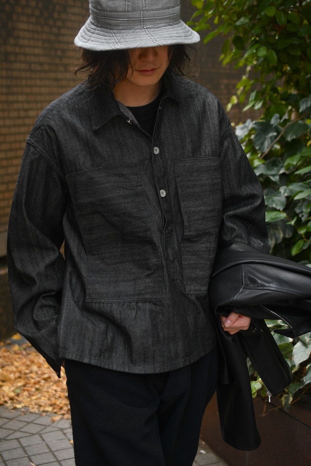 FOUNDOUR / DENIM PULLOVER (BLACK)