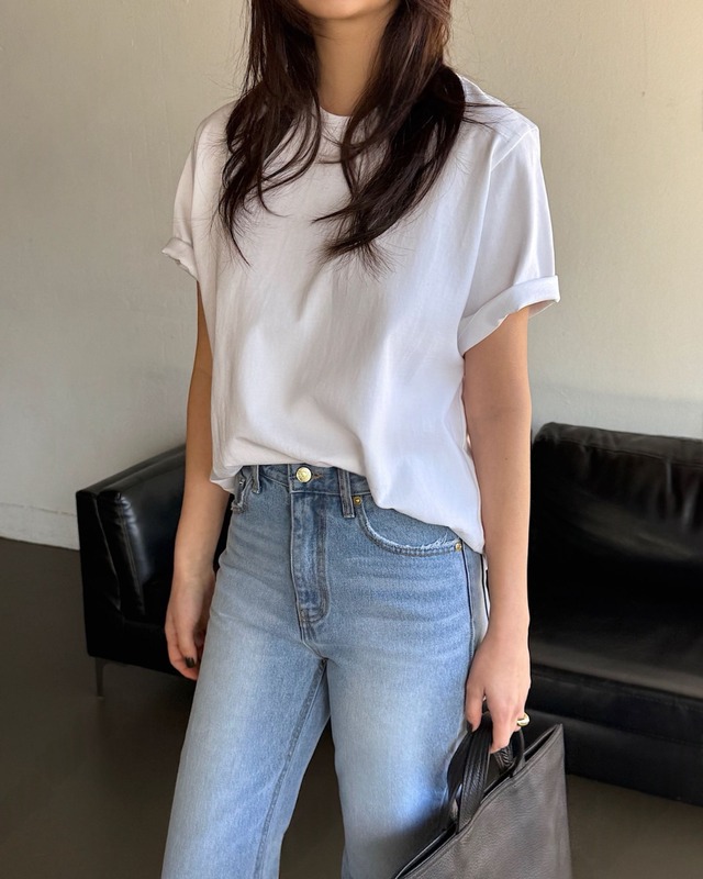 ベーシックコットンTシャツ