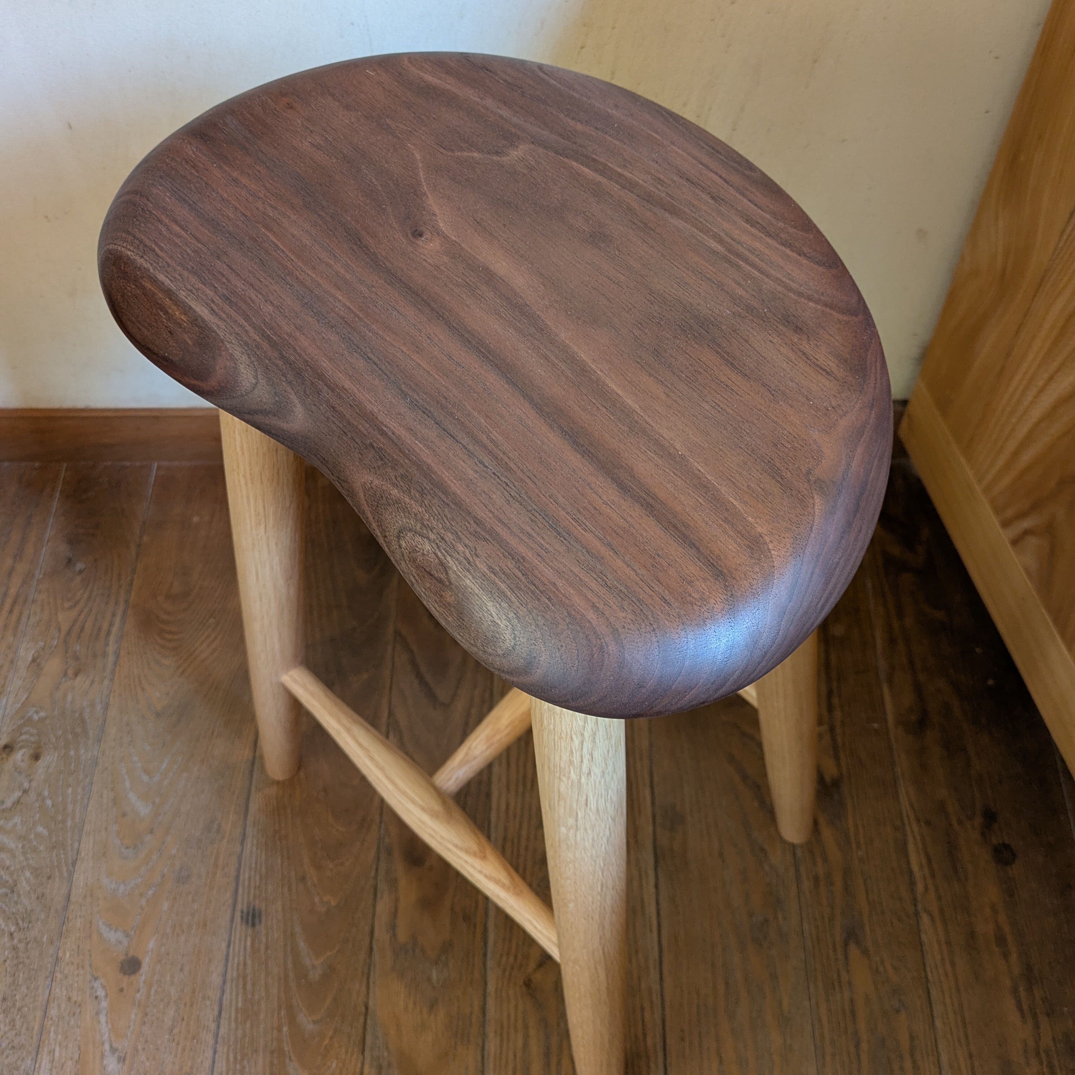 キッチンスツール ブラックウォルナット Kitchen stool - Black walnut