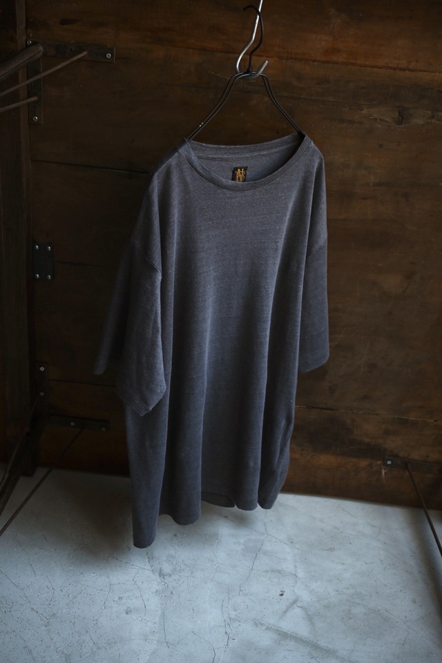 BATONER / NORMANDY LINEN T-SHIRT (GRAY , BLACK , BEIGE×BROWN)