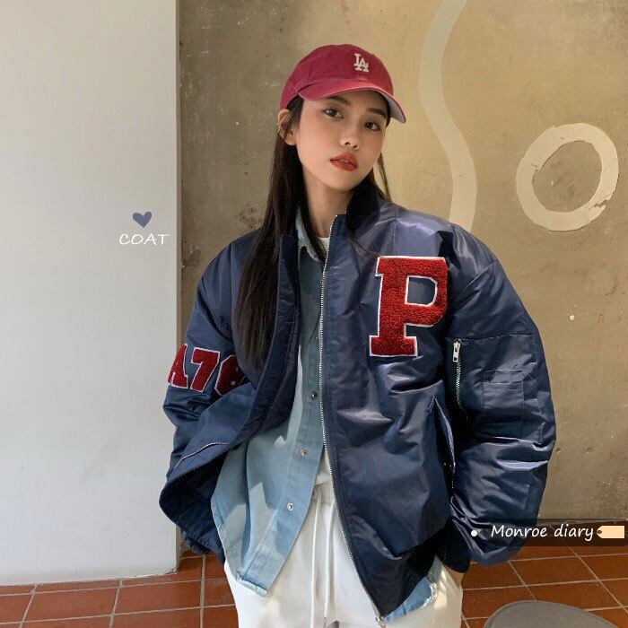 スタンダードジャケット オータムウィンタールーズショートトップス ロング レトロ 秋物 冬物 モンロー37044660766