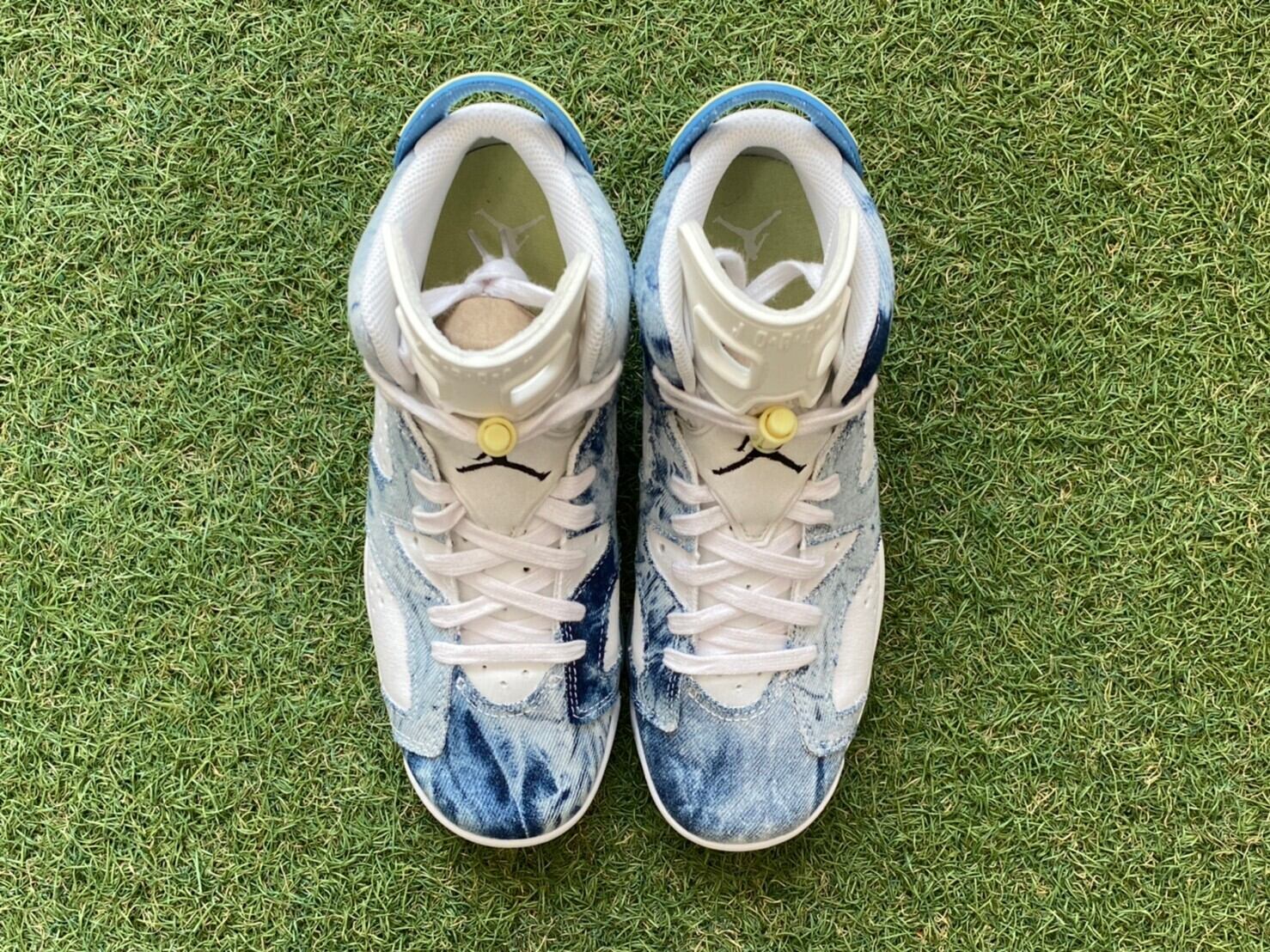 NIKE AIR JORDAN 6 RETRO GS WASHED DENIM DM9045-100 24.5cm 78264 