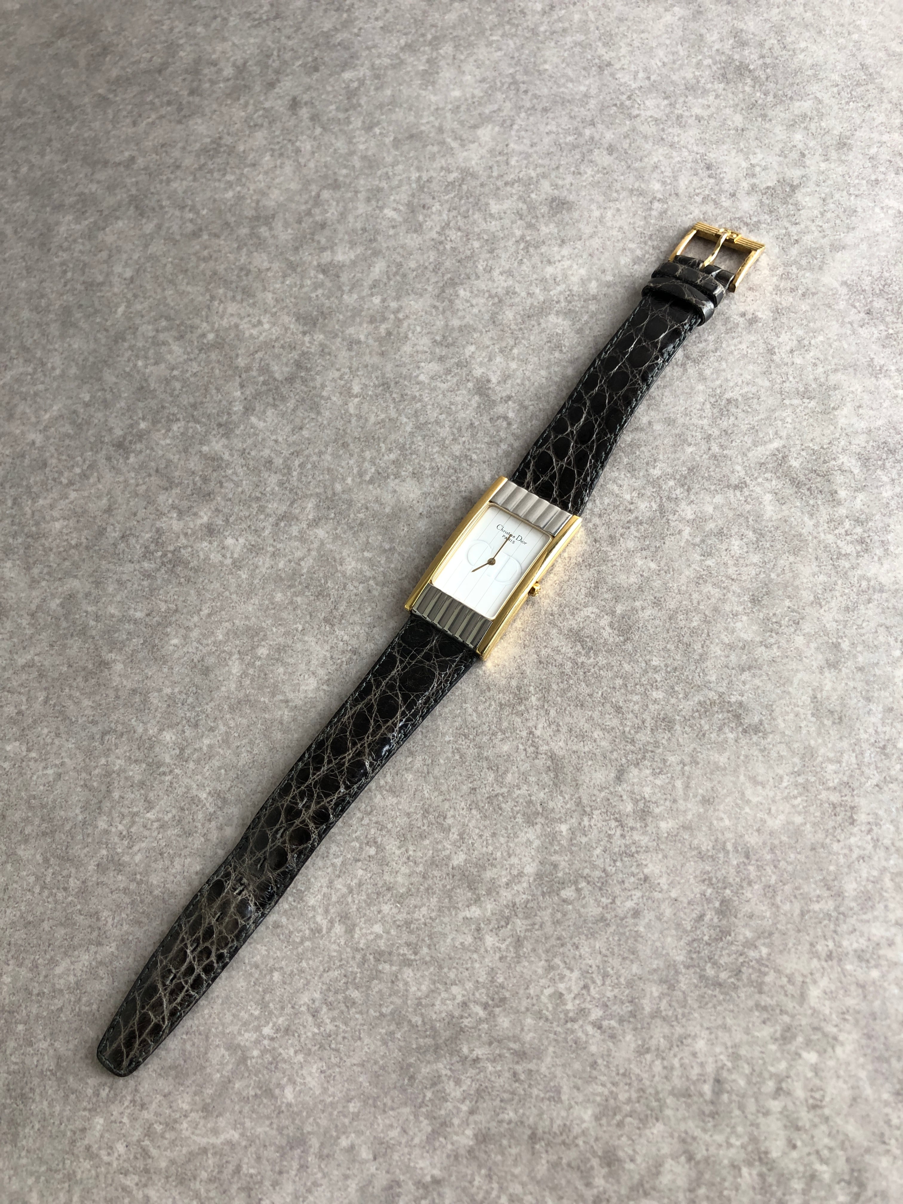 Christian Dior ディオール 腕時計 革 Christian Dior クリスチャン ディオール 腕時計 ゴールド CD