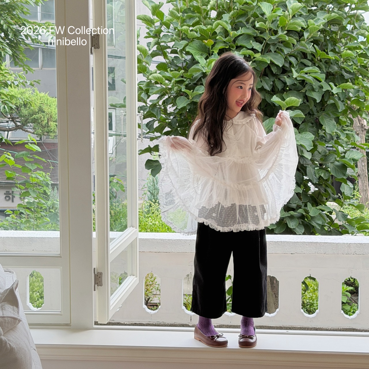 韓国子供服 / ninibello / Eve Wide Pants  / デニムパンツ *XS~XXL*