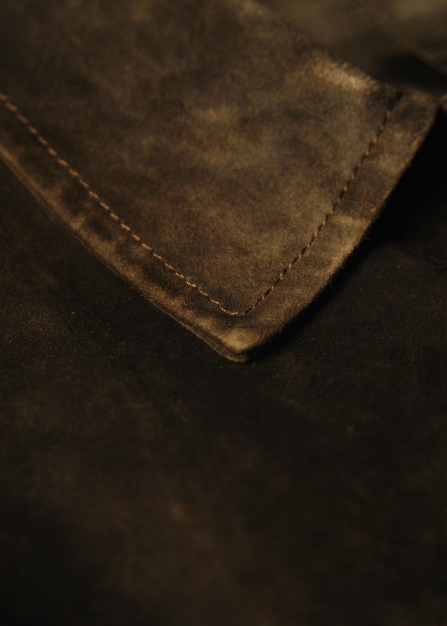 PRADA 99AW suede leather half coat