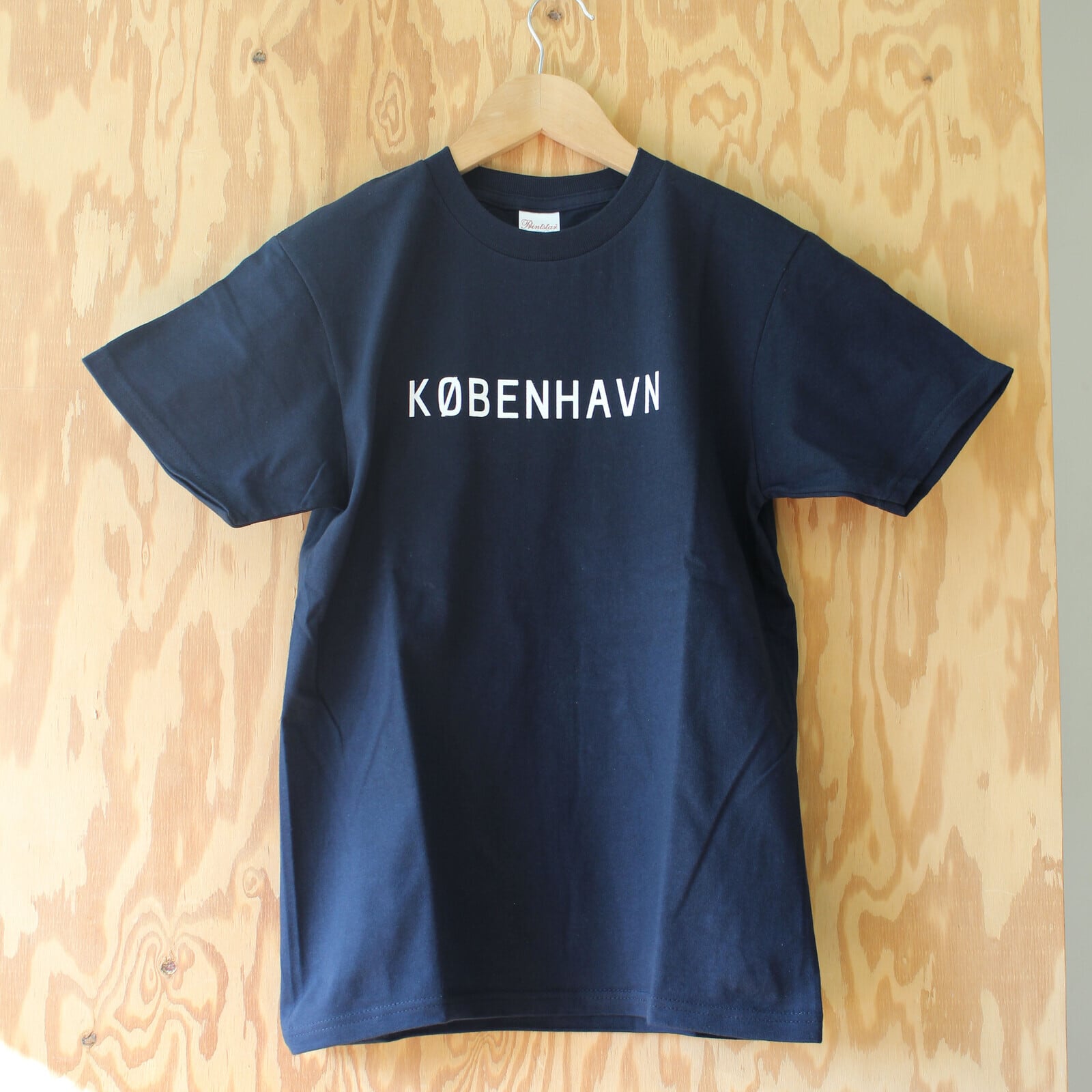 【Scandinavian cafe】KOBENHAVN T-shirt (white/navy)