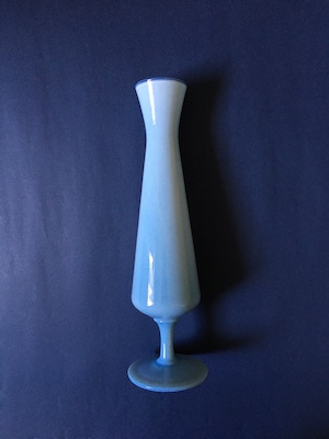 Opaline Blue Flower Vase