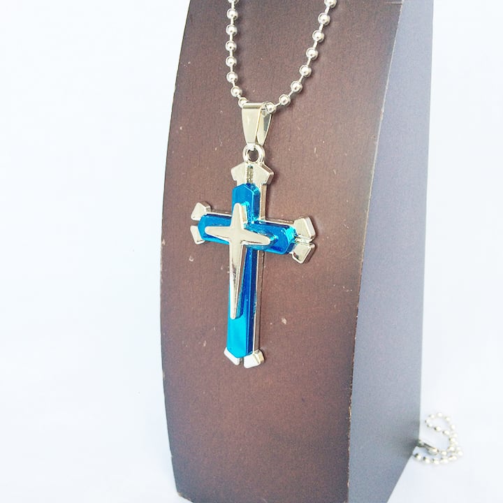 十字架　十字架ネックレス　ネックレス　銀　シルバー