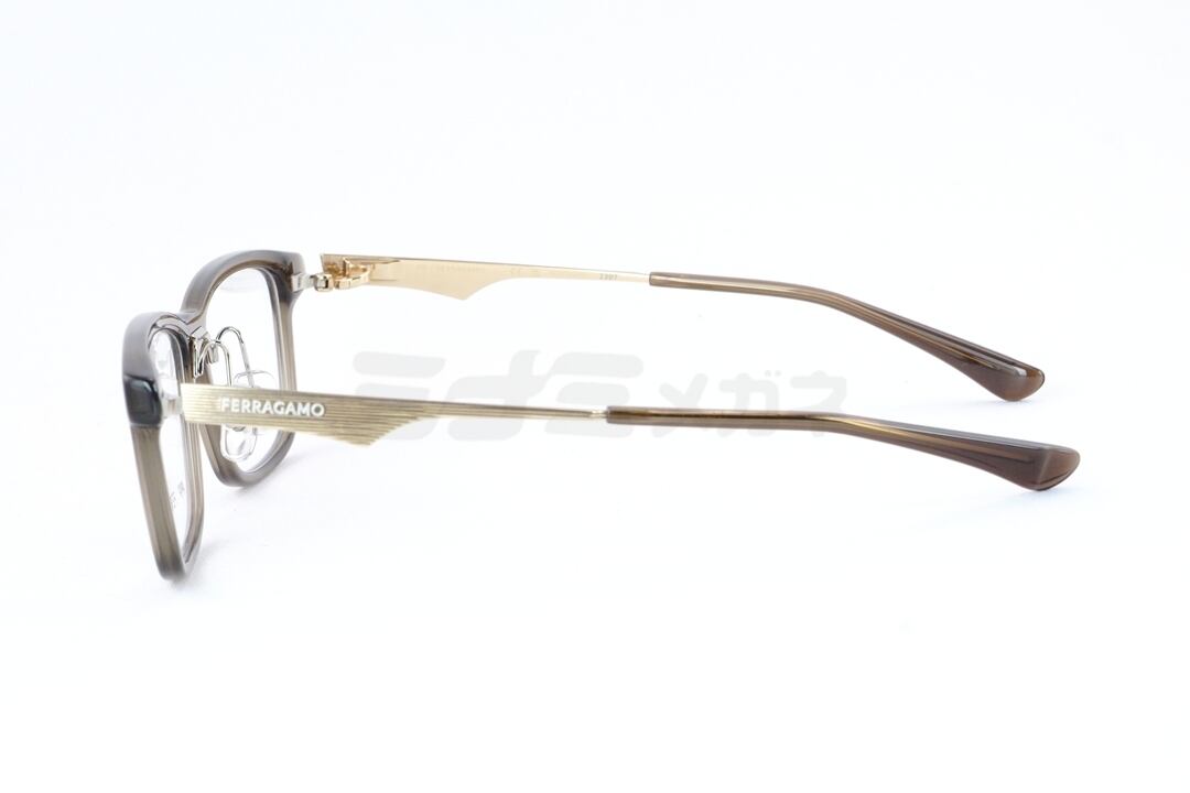 999.9×Ferragamo クリア メガネ SF9017 012 コラボモデル アジアン
