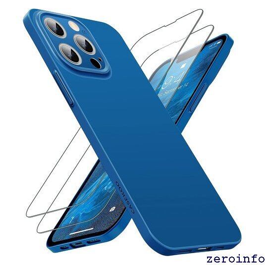 新品》 ほぼ裸 CASEKOO iPhone 13プロ ケース ガラスフィルム付属 指紋 