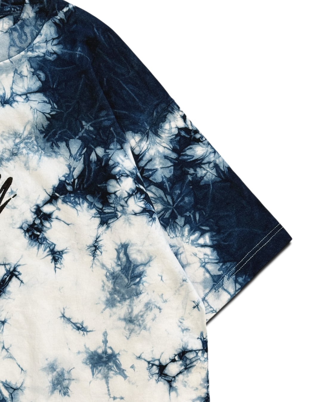 藍染めタイダイ刺繍Tシャツ ICE | 唯一無二の服づくり KODAI YASUNO