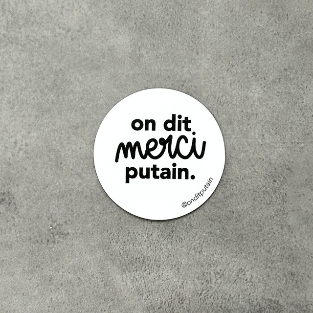 OnditPutain  – Virée courtoise  ステッカー（4枚セット)