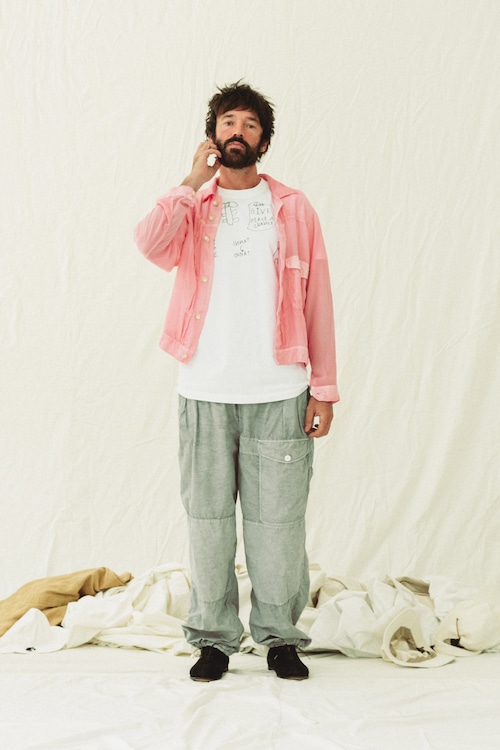 INNAT " HAND DYED OVER PANTS ( Gray ) "