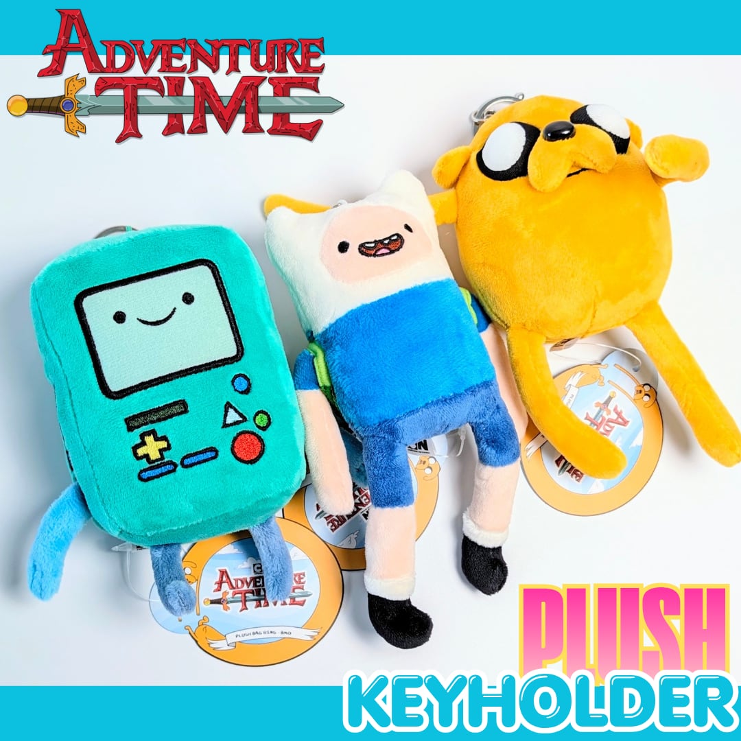 ⚡️US・Korea Exclusive⚡️【 Adventure Time ( アドベンチャータイム ) 】 Plush KeyHolder プラッシュキーホルダー / マスコット / ぬいぐるみキーホルダー〚アメリカン雑貨 アメトイ〛