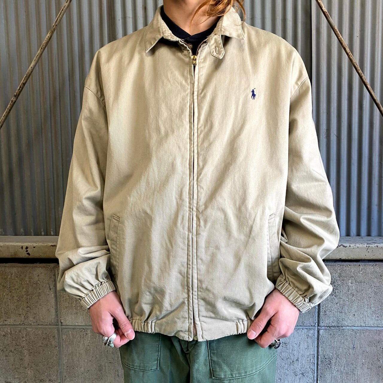 90年代 USA製 ラルフローレン スイングトップ メンズXL 古着 90S 