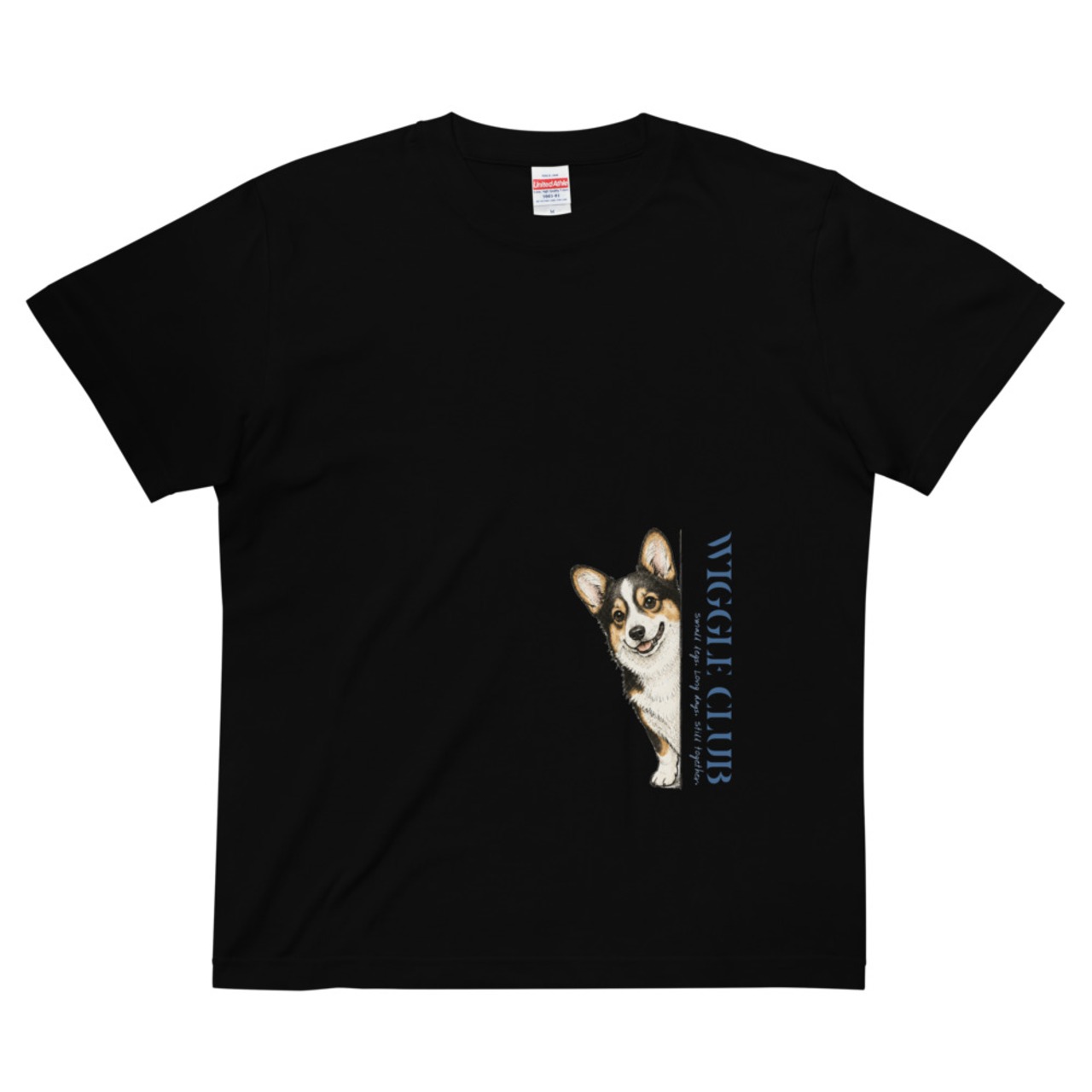 PEEKING CORGIS Tee -Black Tan-　[T0049]