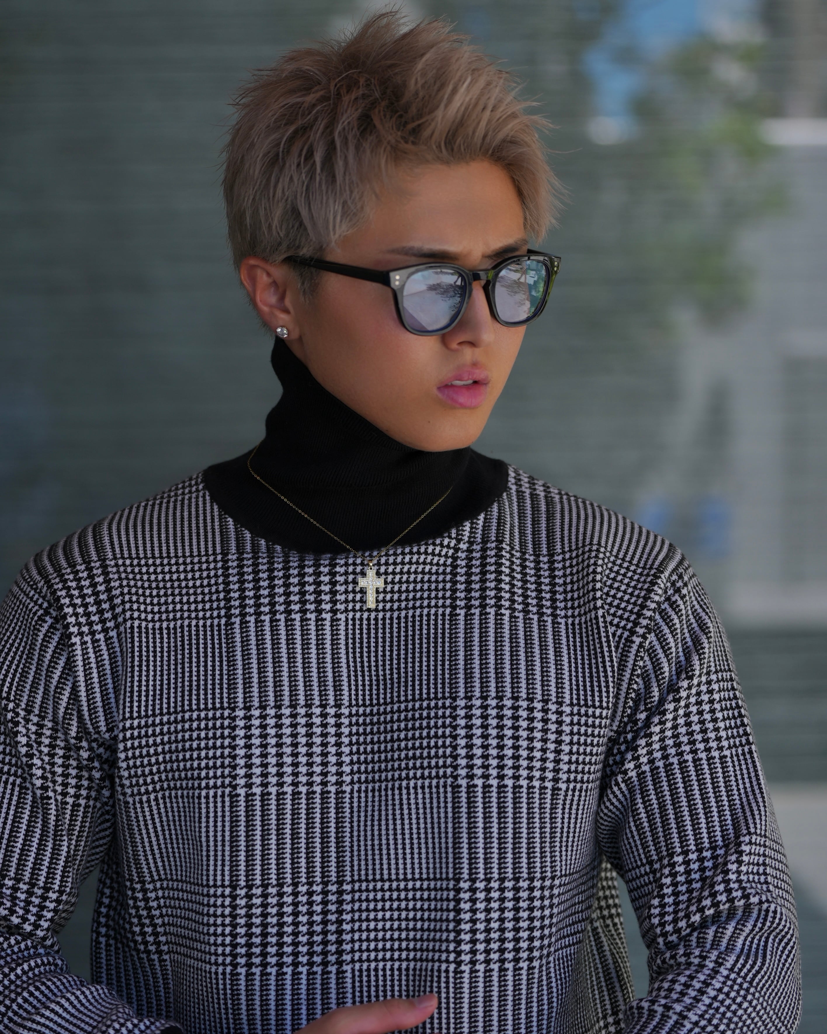 Theory 千鳥柄ニット 千鳥柄 ORIGINAL TURTLE KNIT【BB25016】 | BELINDA OFFICIAL