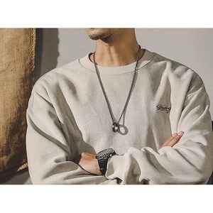 ロゴ刺繍クルーネックトップス 10221