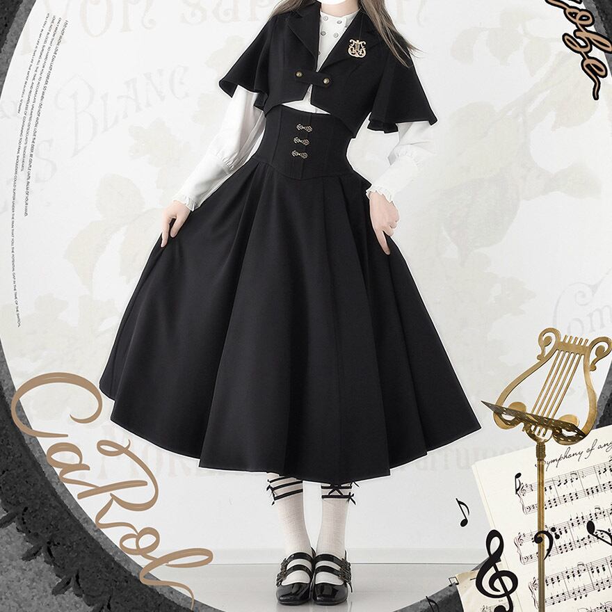 ゴスロリ通販 With U 納期45日 ロングスカート ホルターネック バック