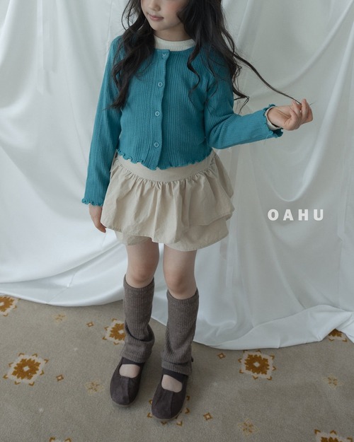 OAHU［取寄］mini eyelet cardigan 26autumn