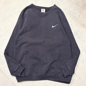 1990s NIKE SWEAT SHIRT BLACK USA M RESIZE