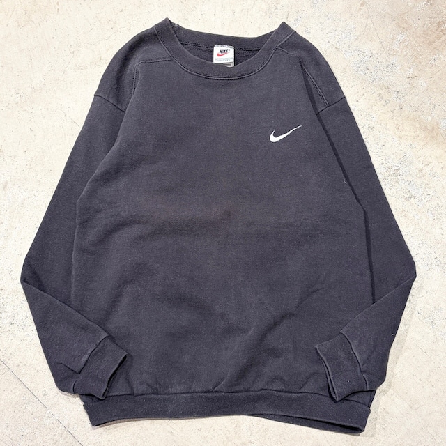 1990s NIKE SWEAT SHIRT BLACK USA M RESIZE