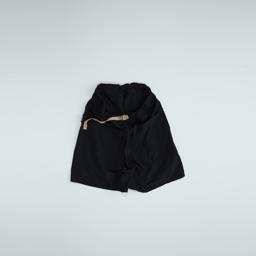 1/2 PANTS　NYLON　BLACK RIPSTOP