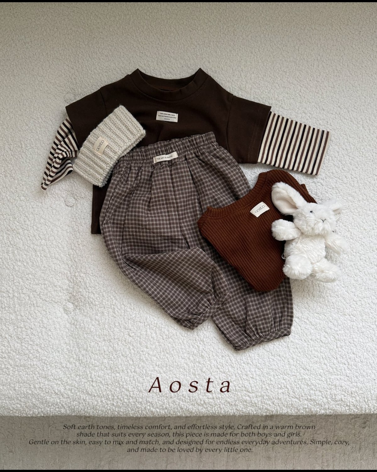 送料無料【予約】/ クレヨンTシャツ / aosta