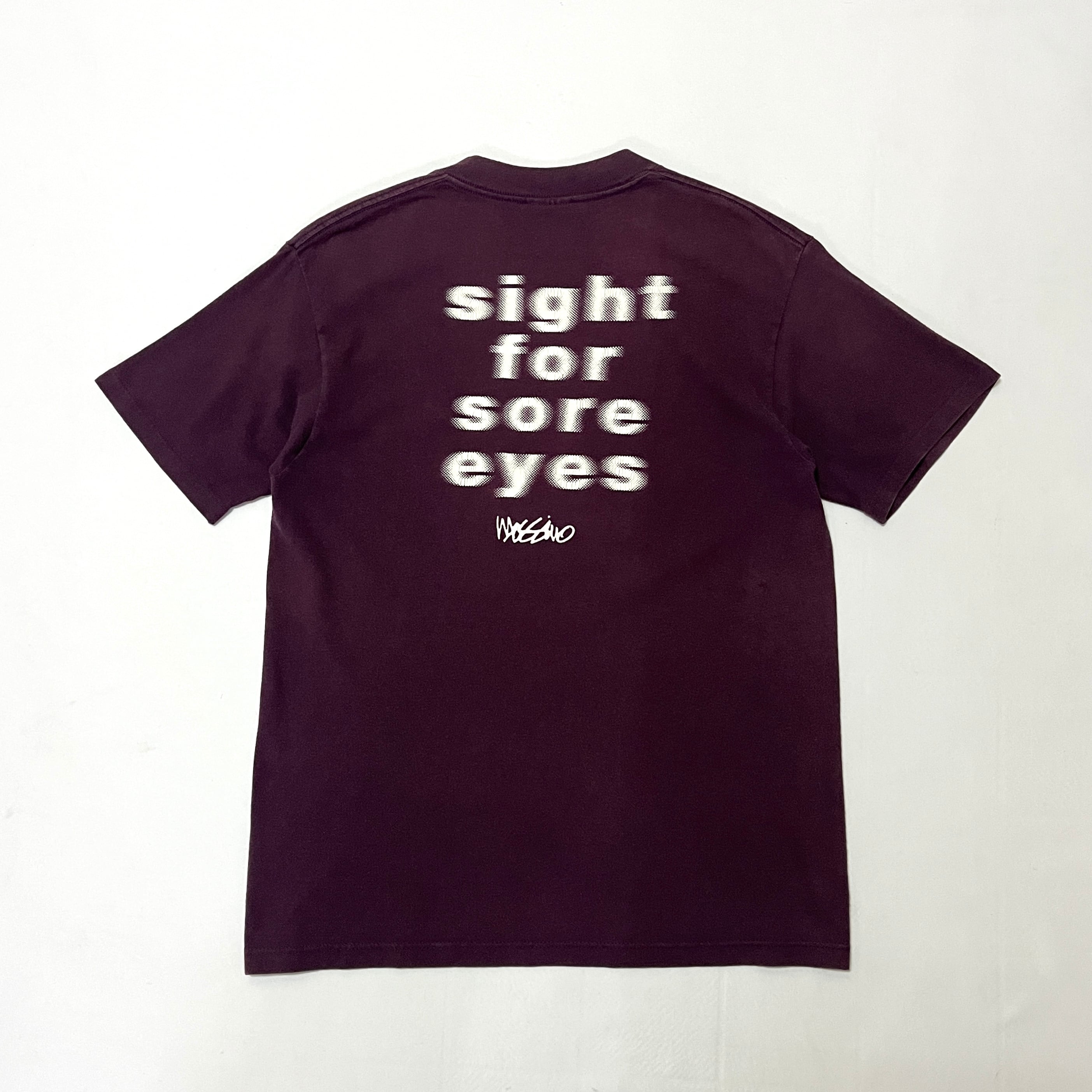90s USA製 MOSSIMO sight for sore eyes モーションフォント Tシャツ