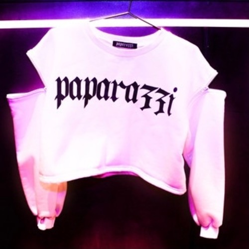 Shoulder Zip Shorty Crew Sweat【White】