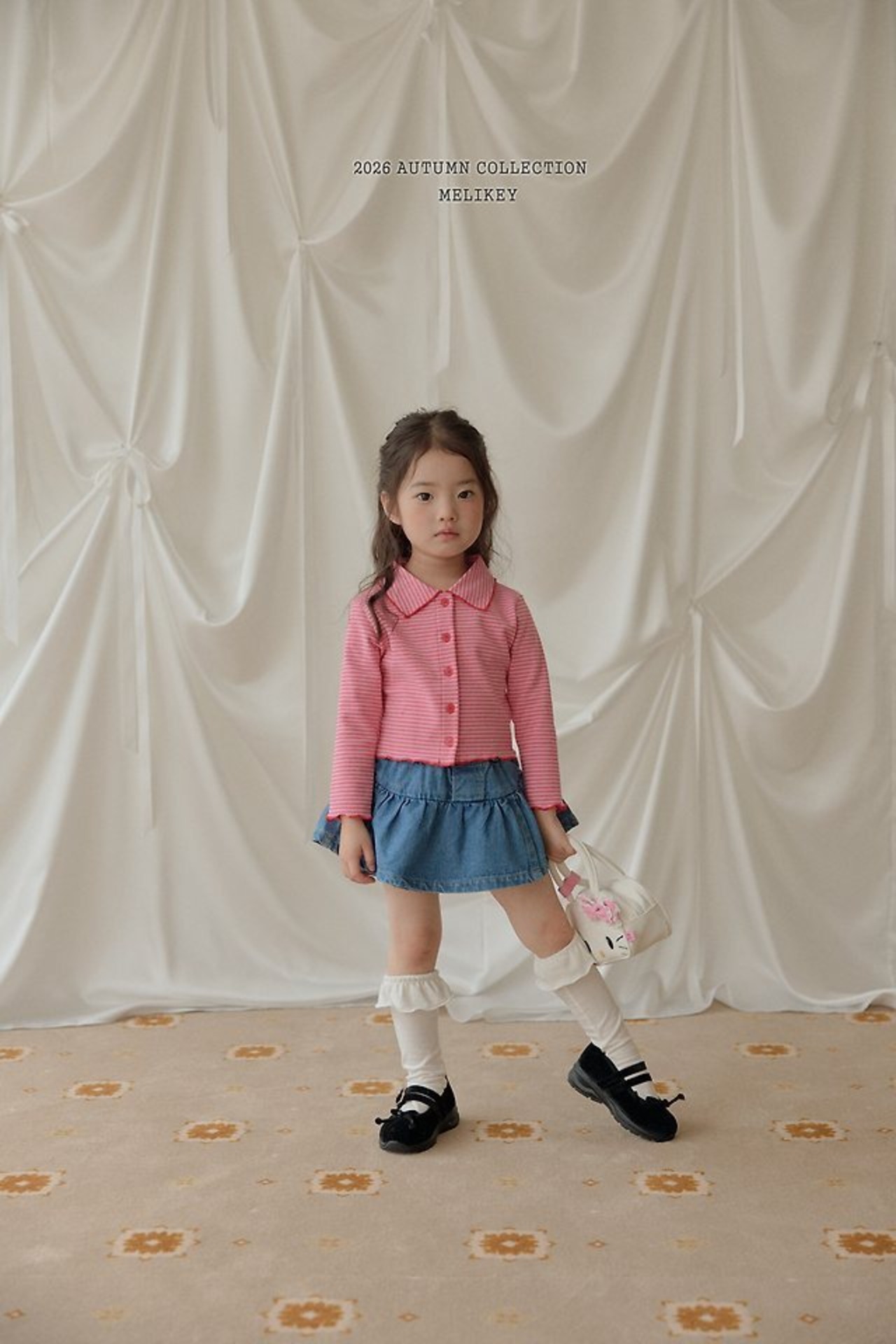 韓国子供服 / 26Autumn / 〖取寄〗Melikey / アイドルフリルショートパンツ / 女子服 *XS~JM*