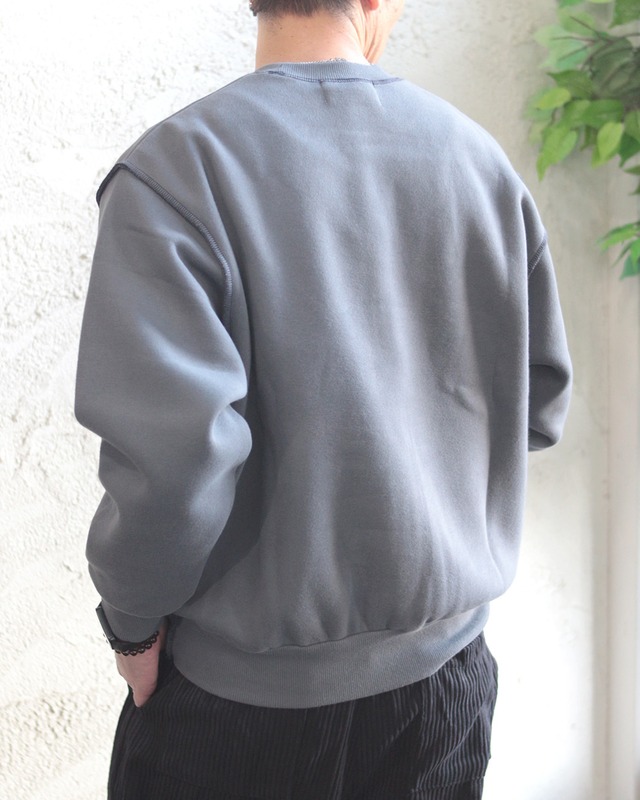 【n'OrLABEL】裏起毛配色ステッチスウェット　(251103)