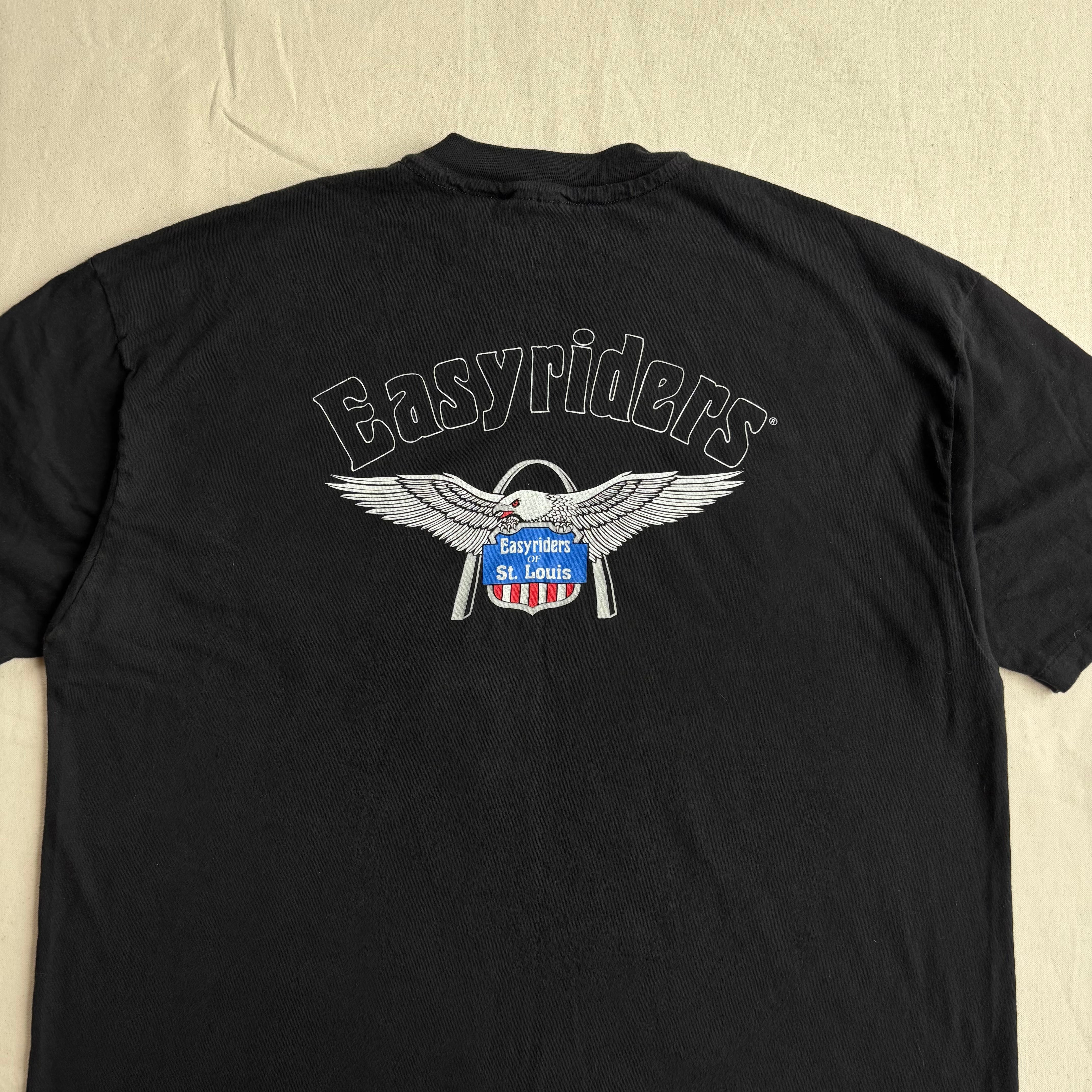 90s Easyriders Tシャツ イージーライダース XL ビンテージ 黒 90s Easyriders Tシャツ イージーライダース バイカー ハーレー