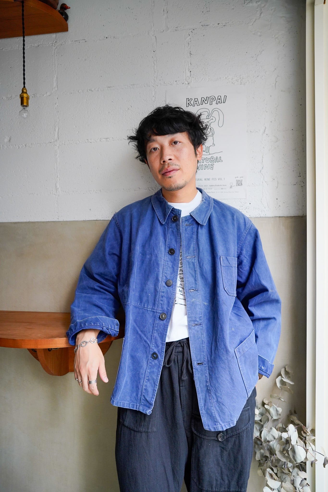 【1940s】"Au Fusil" French Work Cotton Twill JKT / 6-257