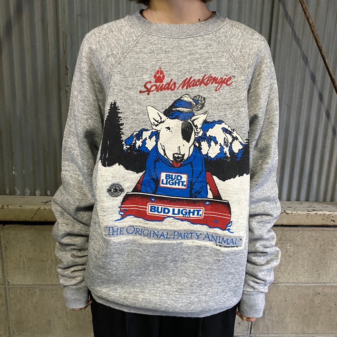 80年代 USA製 ビンテージ BUD LIGHT バドライト Spuds MacKenzie 