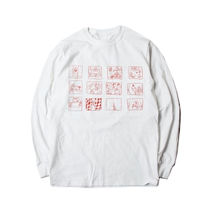 Window Long sleeve tee with sticker