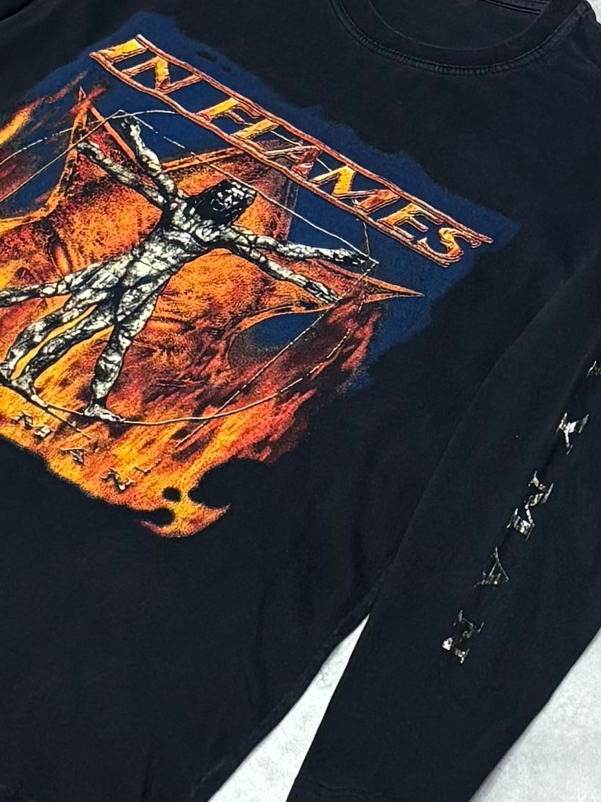 2000年 lium ツアー 長袖 Tシャツ 00's IN FLAMES Clayman Tour 2000 LS T-Shirt XL GOOFY イン