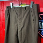 70s〜80s Vintage スラックス　ブラウン　ピンストライプ　TALONジップ