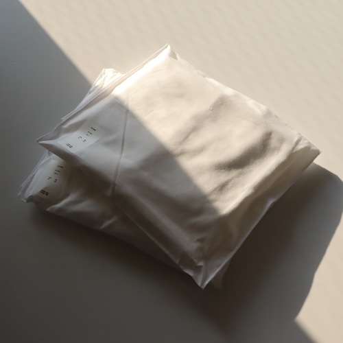 awasa " Cotton ×Silk 2P Tシャツ(WHITE)"
