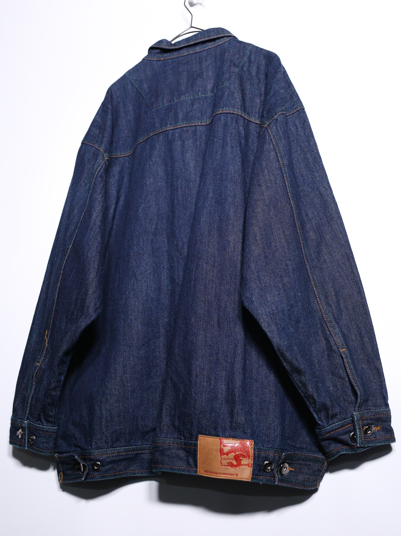 龍×刺繍 oversize denim jacket - 17