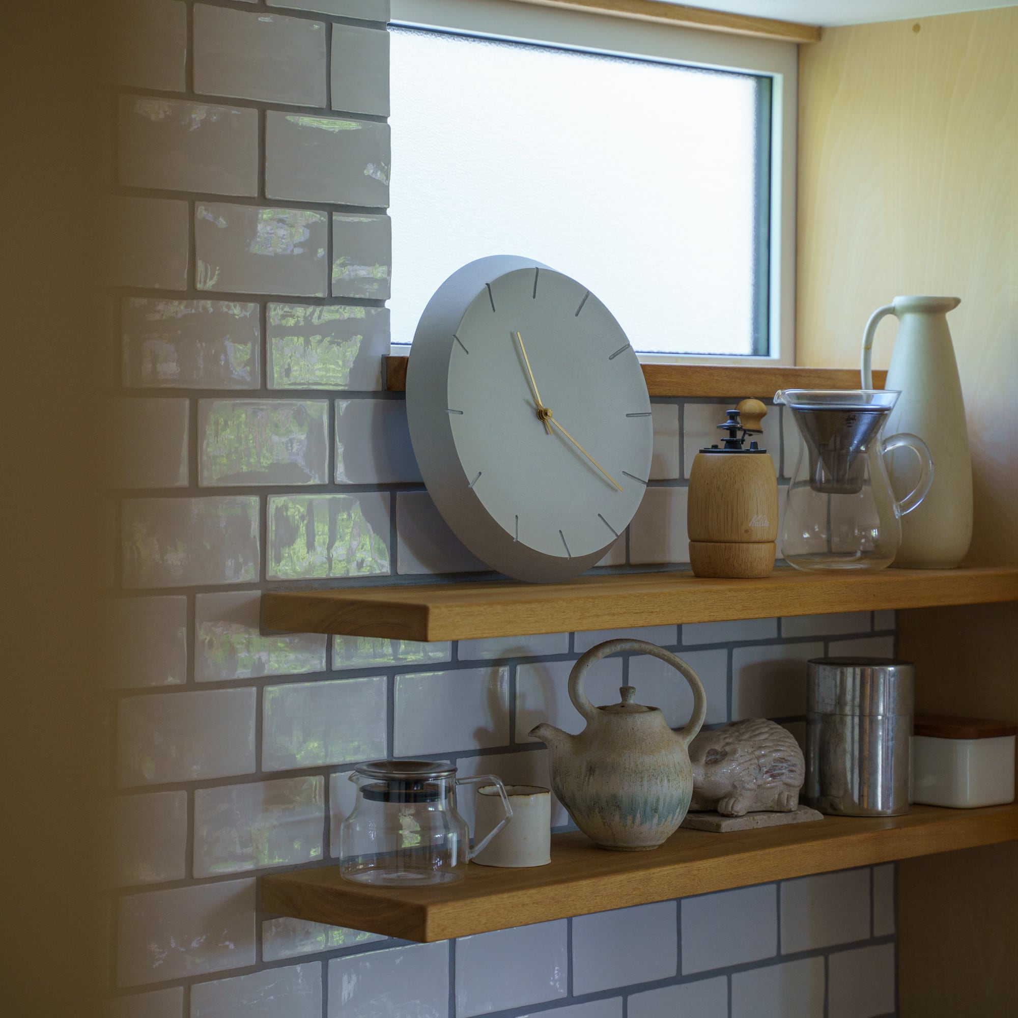crater clock line 300 – brass hands | HONOR