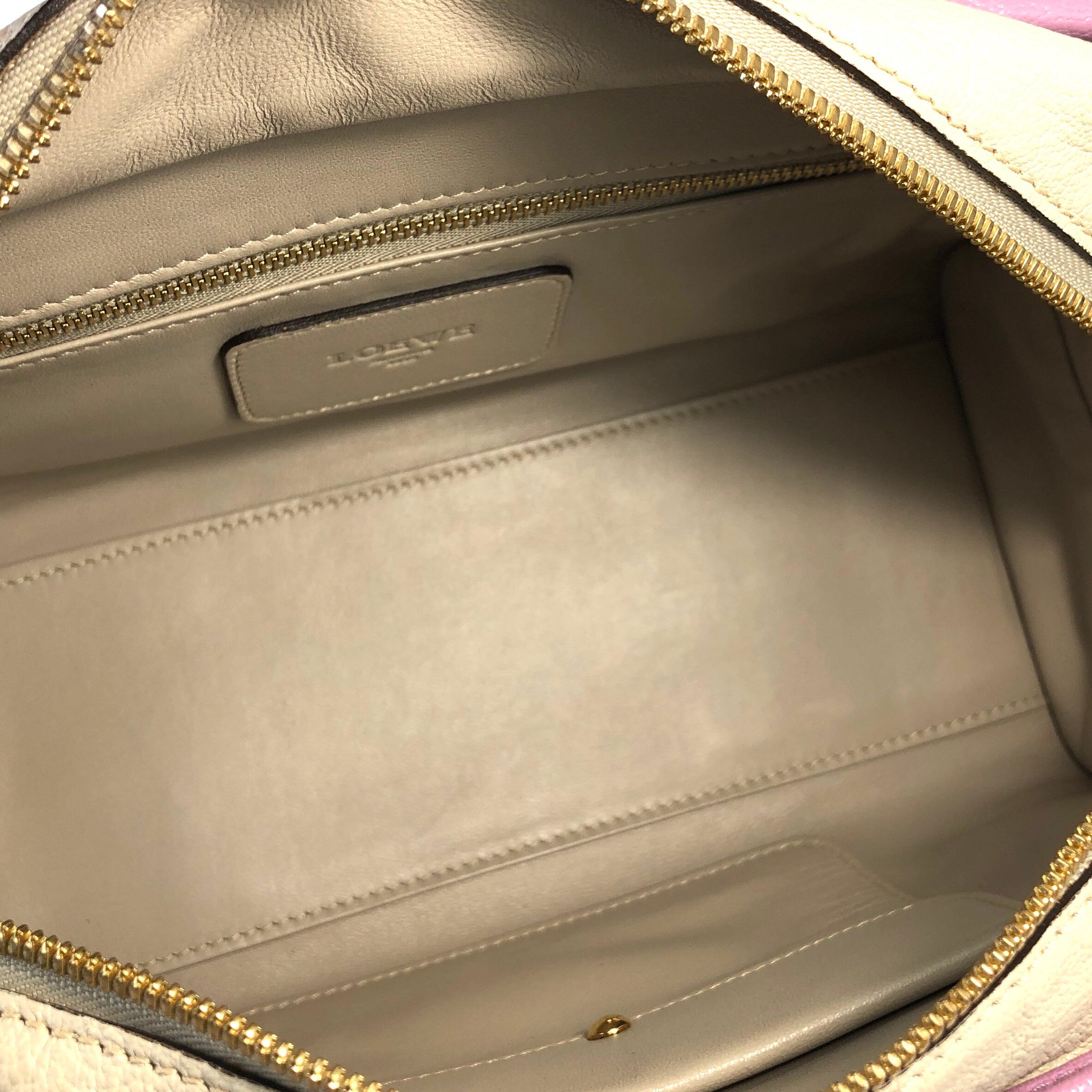 LOEWE ロエベ アナグラム アマソナ28 カデナ トリコロール レザー