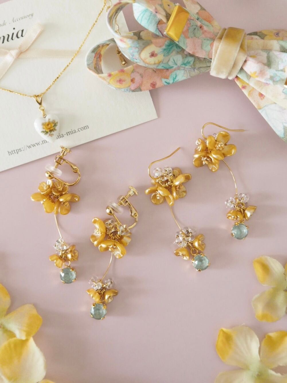 ピアス（イヤリングへ変更可能） | mia