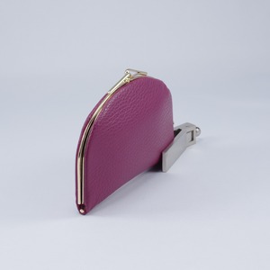 天溝ふくりん　がま口　イタリアシュリンク ワイン