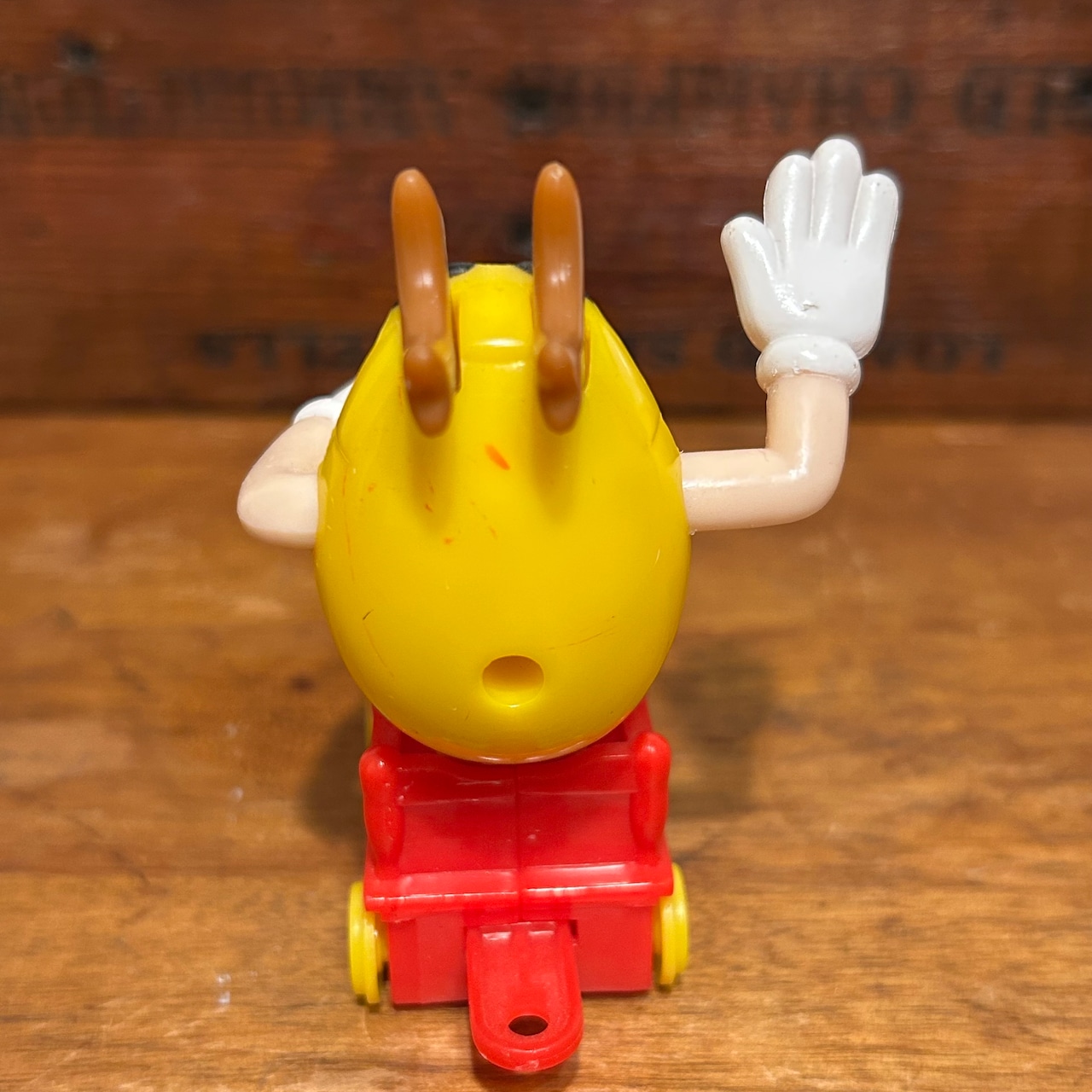 M&M's クリスマス・トレイン・トッパー サーカストレイン 列車 機関車 イエロー ミールトイ エムアンドエムズ MU-240