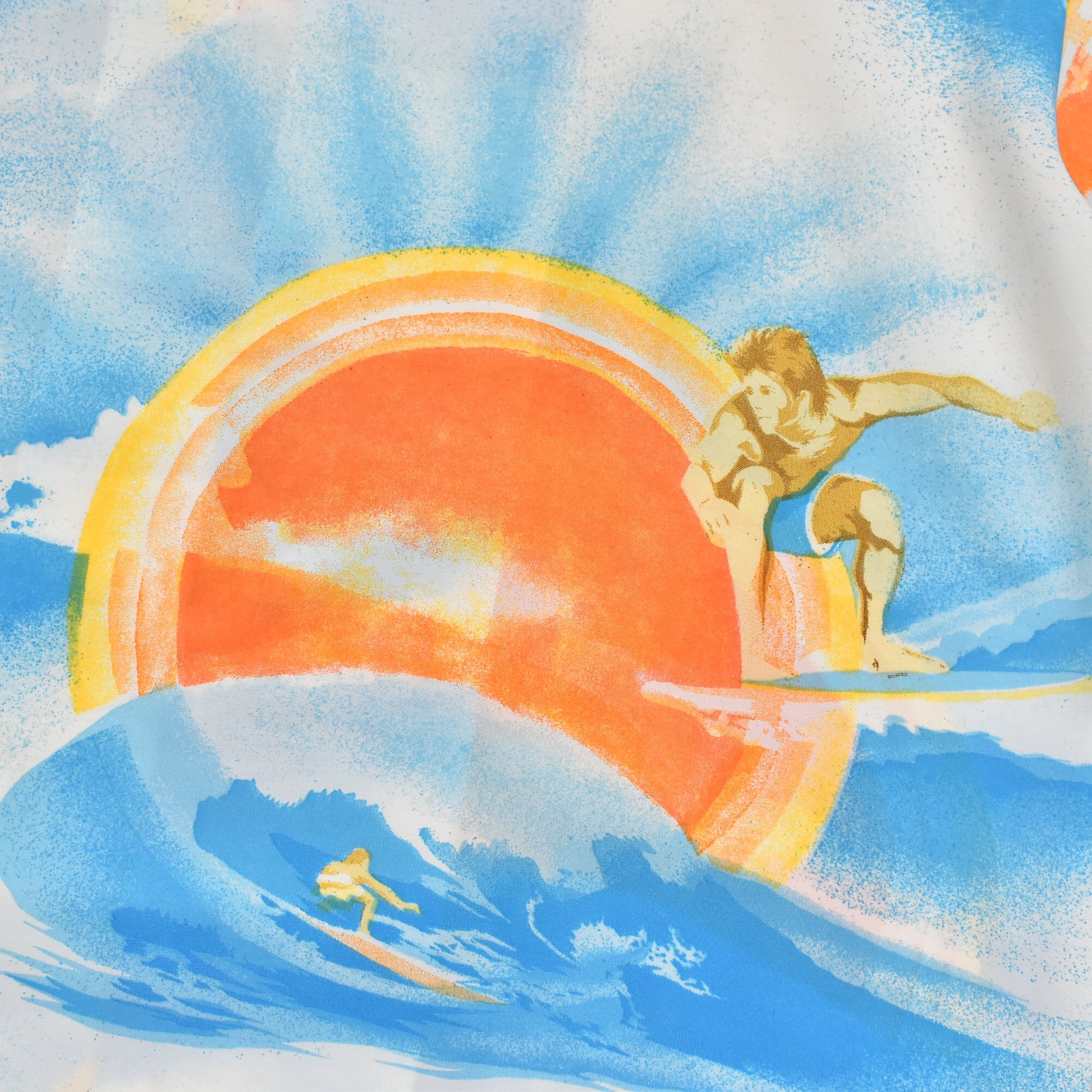 70s HANG TEN horizontal pattern polyester aloha shirt | 古着屋