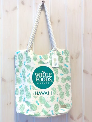 ハワイ限定商品を安心の国内配送で！【Whole Foods Market/ホールフーズ マーケット】オーガニックトートバッグ