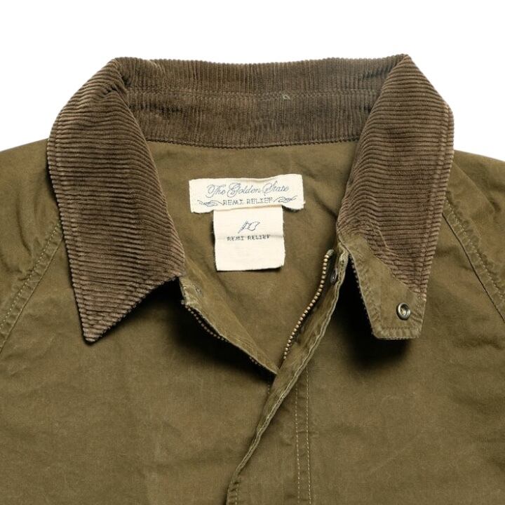 REMI RELIEF / Coated Canvas Field Jacket Olive | 【FLAGS】メンズ