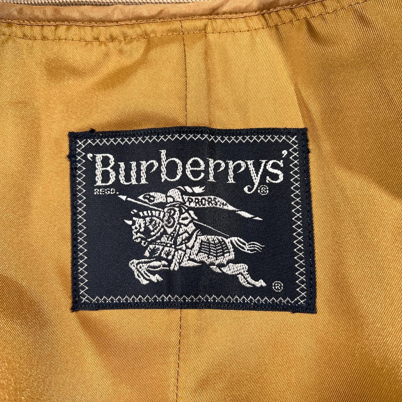 Burberrys バーバリー 裏チェック ステンカラーコート ウールライナー付き ノバチェック 96-180 /ベージュ/ビンテージ/C-TK83