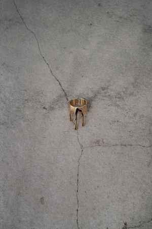 Addiction  design ring "tiara drop big" gold